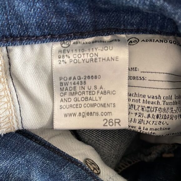 AG Adriano Goldschmied Women’s The Stilt Cigarette Leg, Size 26 - Picture 3 of 10